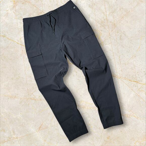 Kenneth Cole Men Activewear Pants Size XL Black Comfortable Athletic Joggers M08 - Picture 1 of 3